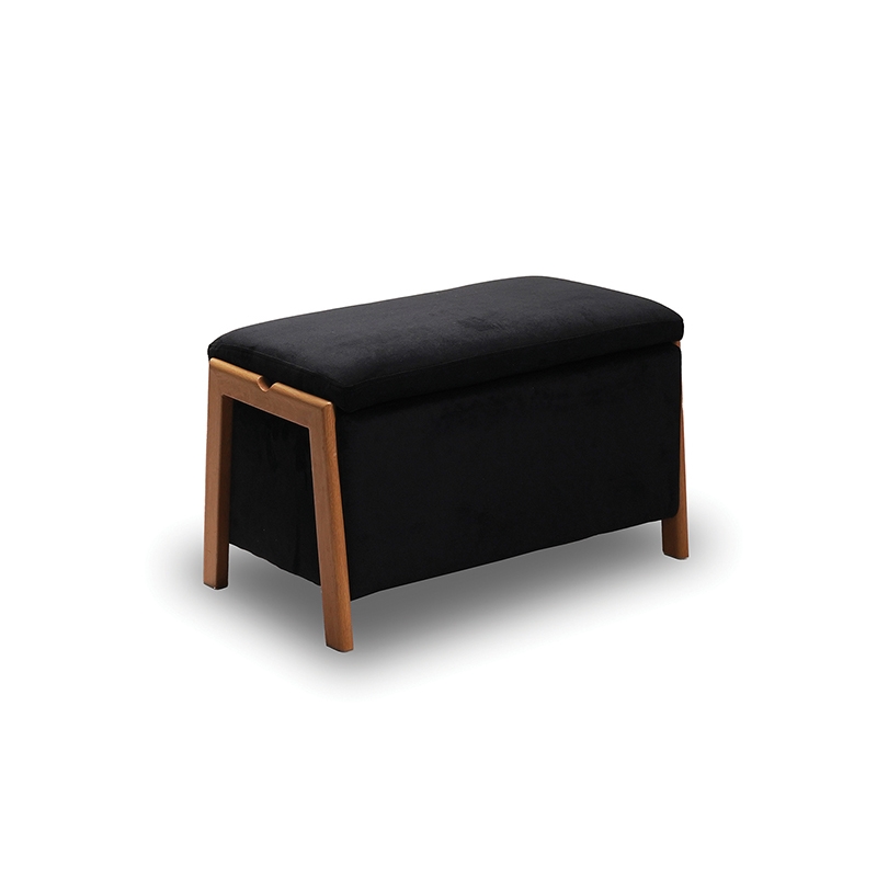 DALI ΣΚΑΜΠΟ VELVET BLACK ΜΕ ΑΠΟΘ. ΧΩΡΟ 75X42X44εκ.