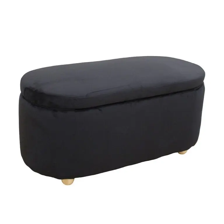 FOSTER ΣΚΑΜΠΟ VELVET BLACK ΜΕ ΑΠΟΘ. ΧΩΡΟ 99Χ45X45εκ.