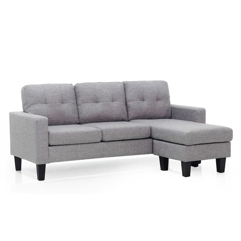 LIANA S GREY ΥΦΑΣΜΑ ΚΑΝΑΠΕΣ ΓΩΝΙΑ 185Χ126X84εκ.
