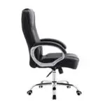 A9948 ΜΑΥΡO PU ΠΟΛΥΘΡΟΝΑ ΓΡΑΦΕΙΟΥ 61X80X50-108/60-118εκ. – εικόνα 3
