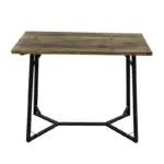 BISTRO ΤΡΑΠΕΖΙ BAR 120X65X108εκ. ΜΑΥΡΟ ΜΕΤΑΛΛΟ-ΞΥΛΟ