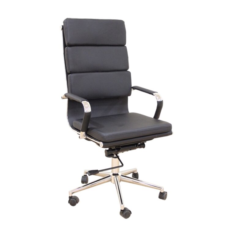 A9944 ΜΑΥΡΟ PU ΠΟΛΥΘΡΟΝΑ ΓΡΑΦΕΙΟΥ 55X60X51-115/61-125εκ.