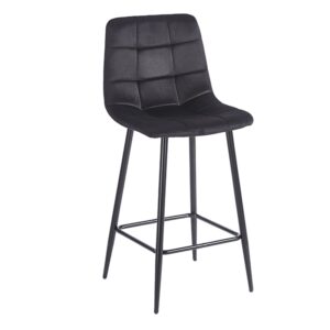 NORA BLACK VELVET ΥΦΑΣΜΑ 65εκ. ΣΚΑΜΠΟ ΜΕΤΑΛΛΙΚΟ 45X41X65-99εκ.