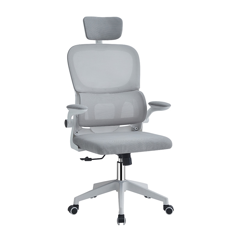 A9935 WHITE/GREY MESH ΠΟΛΥΘΡΟΝΑ ΓΡΑΦΕΙΟΥ 62Χ64Χ42-114/52-125εκ.