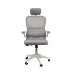A9935 WHITE/GREY MESH ΠΟΛΥΘΡΟΝΑ ΓΡΑΦΕΙΟΥ 62Χ64Χ42-114/52-125εκ. – εικόνα 2