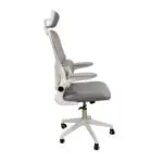A9935 WHITE/GREY MESH ΠΟΛΥΘΡΟΝΑ ΓΡΑΦΕΙΟΥ 62Χ64Χ42-114/52-125εκ. – εικόνα 3