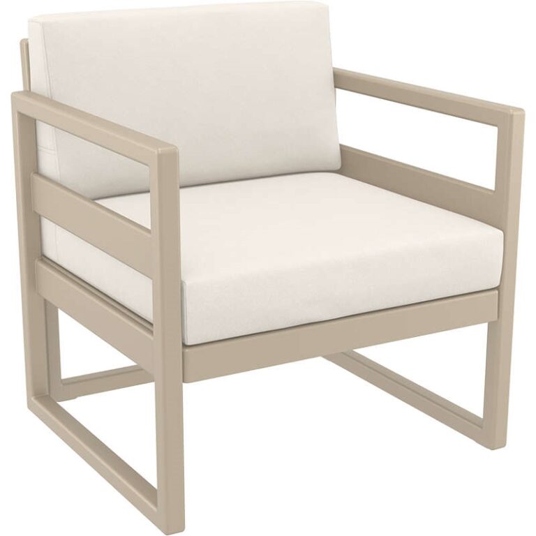 MYKONOS ΠΟΛΥΘΡΟΝΑ TAUPE ΜΕ ΜΑΞ. 73X72X75εκ. ΠΟΛ/ΝΙΟΥ