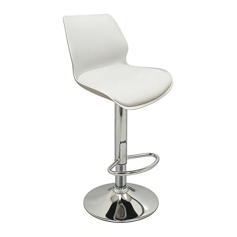 BAR49 WHITE PU/PVC(Σ2)ΣKAMΠO ΜΕ ΑΜΟΡΤΙΣΕΡ 39X45X102εκ.