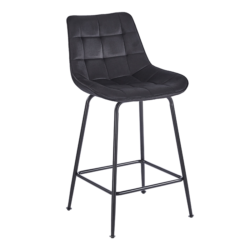 ERMINA BLACK VELVET ΥΦΑΣΜΑ 64εκ. ΣΚΑΜΠΟ ΜΕΤΑΛΛΙΚΟ 49X50X64-94εκ.