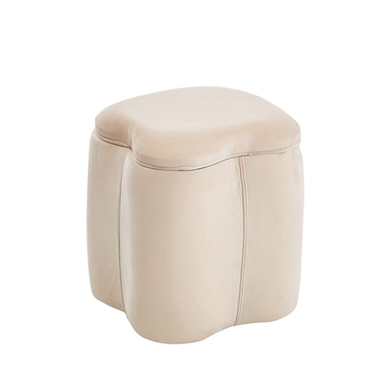 FIONA ΣΚΑΜΠΟ VELVET BEIGE ΜΕ ΑΠΟΘ. ΧΩΡΟ 30X30X34εκ.