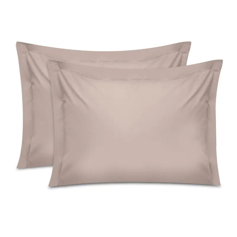 Μαξιλαροθήκες ύπνου Tonne Cotton Box Σετ 2 τμχ χρώμα μπεζ 50x80+5εκ.
