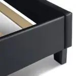 Κρεβάτι Ίος 69 από τεχνόδερμα χρώμα μαύρο 160×200εκ. – εικόνα 8