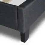 Κρεβάτι Ίος 69 υφασμάτινο χρώμα ανθρακί 160×200εκ. – εικόνα 6
