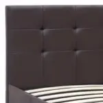 Κρεβάτι Ίος 69 από τεχνόδερμα χρώμα καφέ 160×200εκ. – εικόνα 5