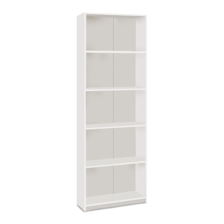 Βιβλιοθήκη Max χρώμα λευκό 58x23x170εκ.