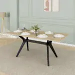 Τραπέζι Ολυμπία 28 χρώμα florida oak 181x90x75εκ. – εικόνα 2
