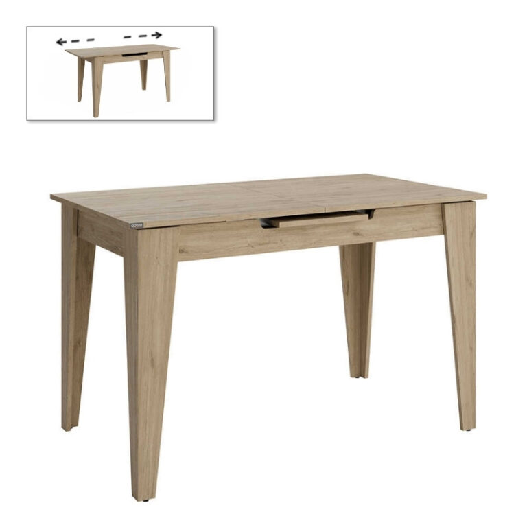 Τραπέζι Trendline επεκτεινόμενο χρώμα oak 120/150x70x75εκ.