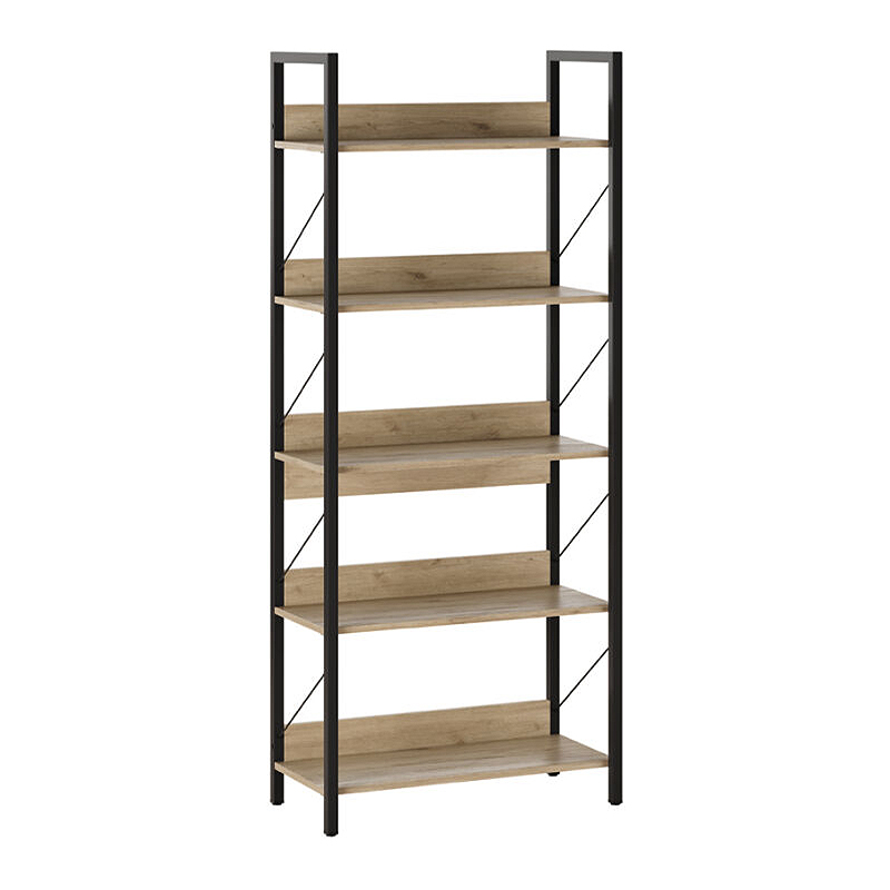 Βιβλιοθήκη Νάξος 29 χρώμα florida oak 73x35x172εκ.