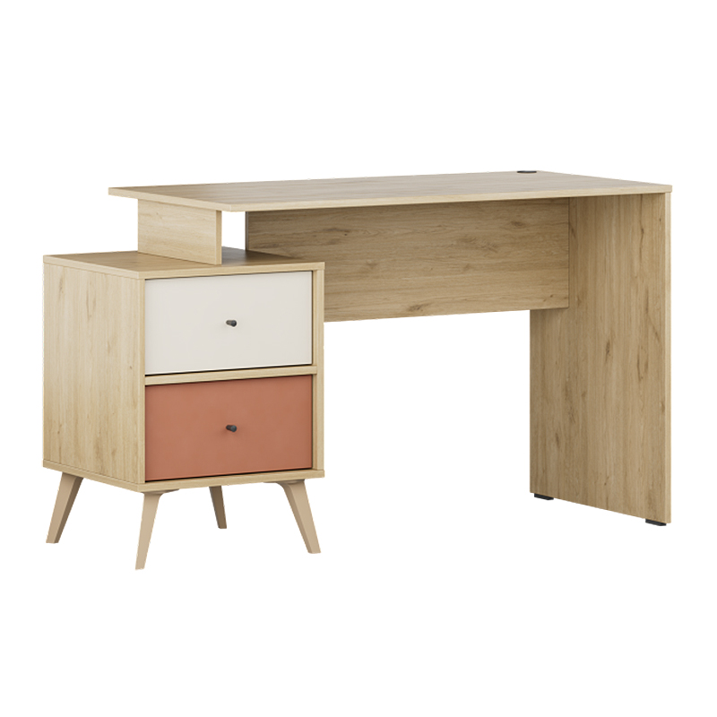 Γραφείο εργασίας Χάλκη 56 χρώμα florida oak 129x55x75εκ.