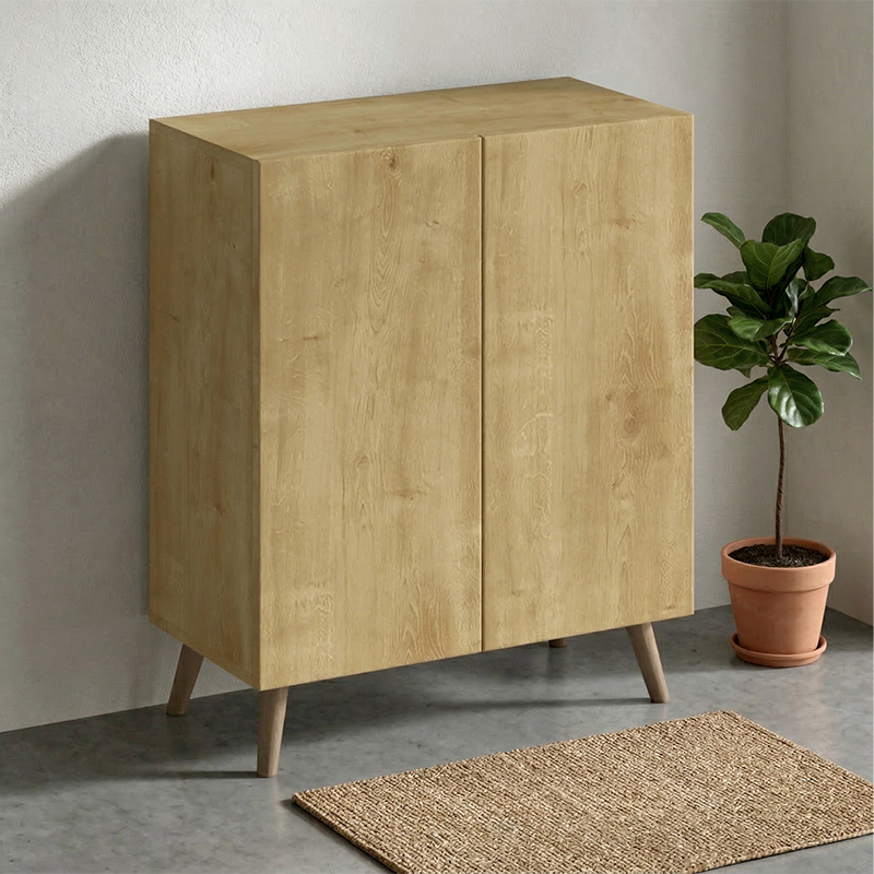 Παπουτσοθήκη Σκόπελος 48 χρώμα sapphire oak 70x35x85εκ.