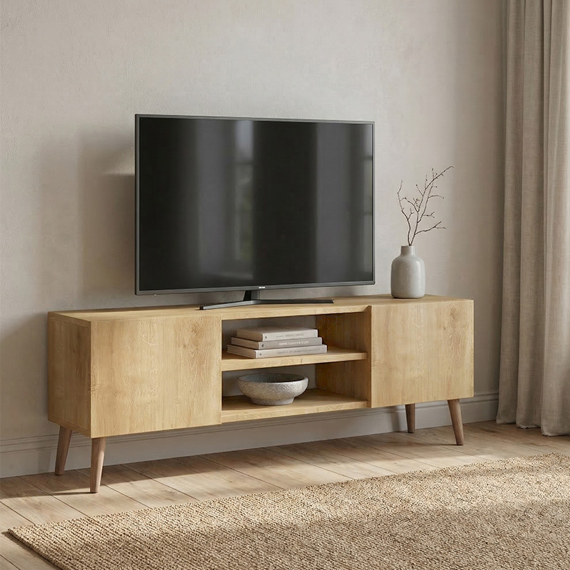 Έπιπλο τηλεόρασης Σάμος 93 χρώμα sapphire oak 150x30x45εκ.