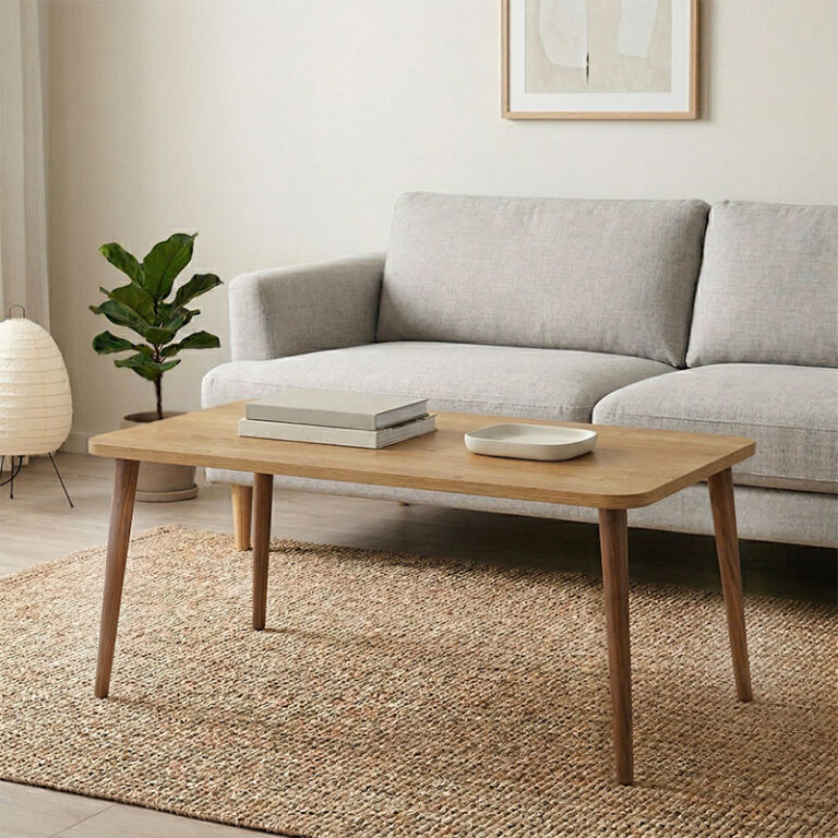 Τραπεζάκι σαλονιού Plane χρώμα sapphire oak 90x55x41εκ.