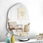 Καθρέπτης τοίχου Βεργίνα 74 χρώμα λευκό 50x70x2,2εκ. – εικόνα 2