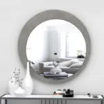 Καθρέπτης τοίχου Πάτμος 89 χρώμα γκρι 88x88x2,2εκ. – εικόνα 2