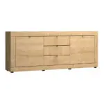 Μπουφές Όλυμπος 89 χρώμα φυσικό οξιάς 210x45x86εκ. – εικόνα 3