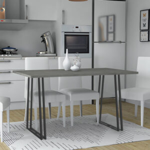 Τραπέζι Gable χρώμα γκρι σκυροδέματος 140x80x76εκ.