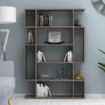 Βιβλιοθήκη Καστελόριζο 49 χρώμα καρυδί 108,5×25,5×161εκ. – εικόνα 2