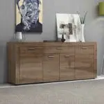 Μπουφές Πάρος 77 χρώμα καρυδί 177x40x76εκ.