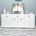 Μπουφές Πάρος 77 χρώμα λευκό 177x40x76εκ. – εικόνα 4