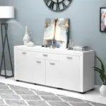Μπουφές Πάρος 77 χρώμα λευκό 177x40x76εκ. – εικόνα 5