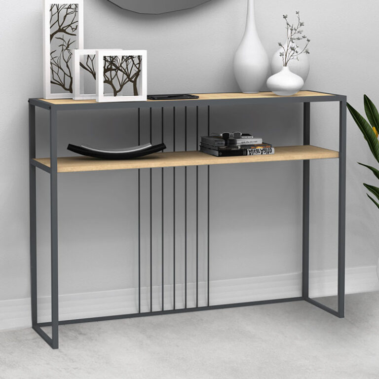 Κονσόλα Kary Megapap χρώμα φυσικό οξιάς 120x33x90εκ.