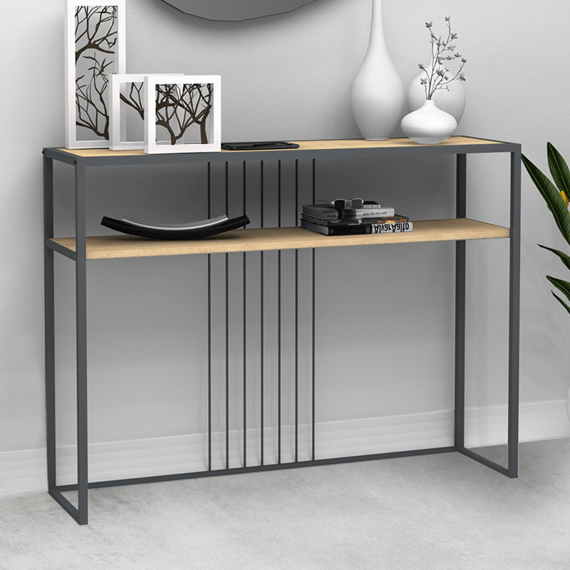 Κονσόλα Αντίπαρος 97 χρώμα φυσικό οξιάς 120x33x90εκ.