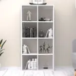 Βιβλιοθήκη Πίνδος 63 χρώμα λευκό 69,8x29x142εκ. – εικόνα 2