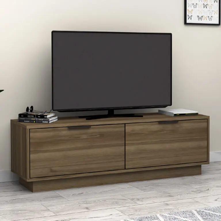 Έπιπλο τηλεόρασης Νάξος 69 χρώμα καρυδί 140x35x43cm.