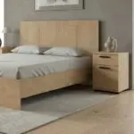 Κρεβάτι Μύκονος 23 χρώμα φυσικό οξιάς 150×200εκ. – εικόνα 2