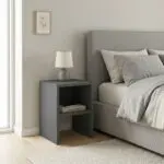 Κομοδίνο – Τραπεζάκι βοηθητικό Κύθνος 55 χρώμα ανθρακί 30x30x40εκ. – εικόνα 3
