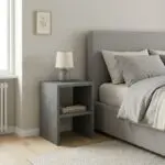 Κομοδίνο – Τραπεζάκι βοηθητικό Κύθνος 55 χρώμα γκρι σκυροδέματος 30x30x40εκ. – εικόνα 3