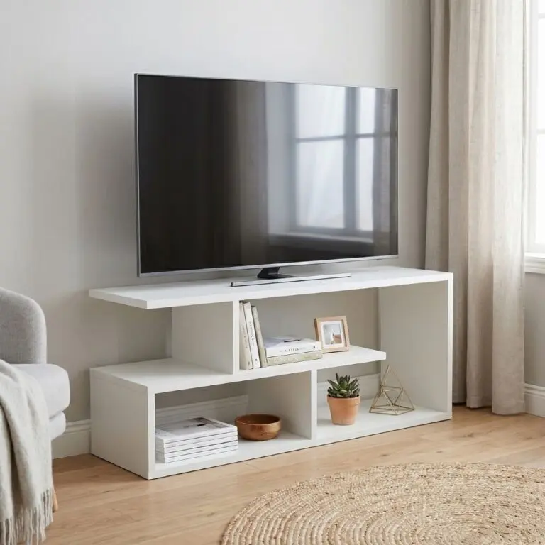 Έπιπλο τηλεόρασης Δωδώνη 15 χρώμα λευκό 100x30x40cm.