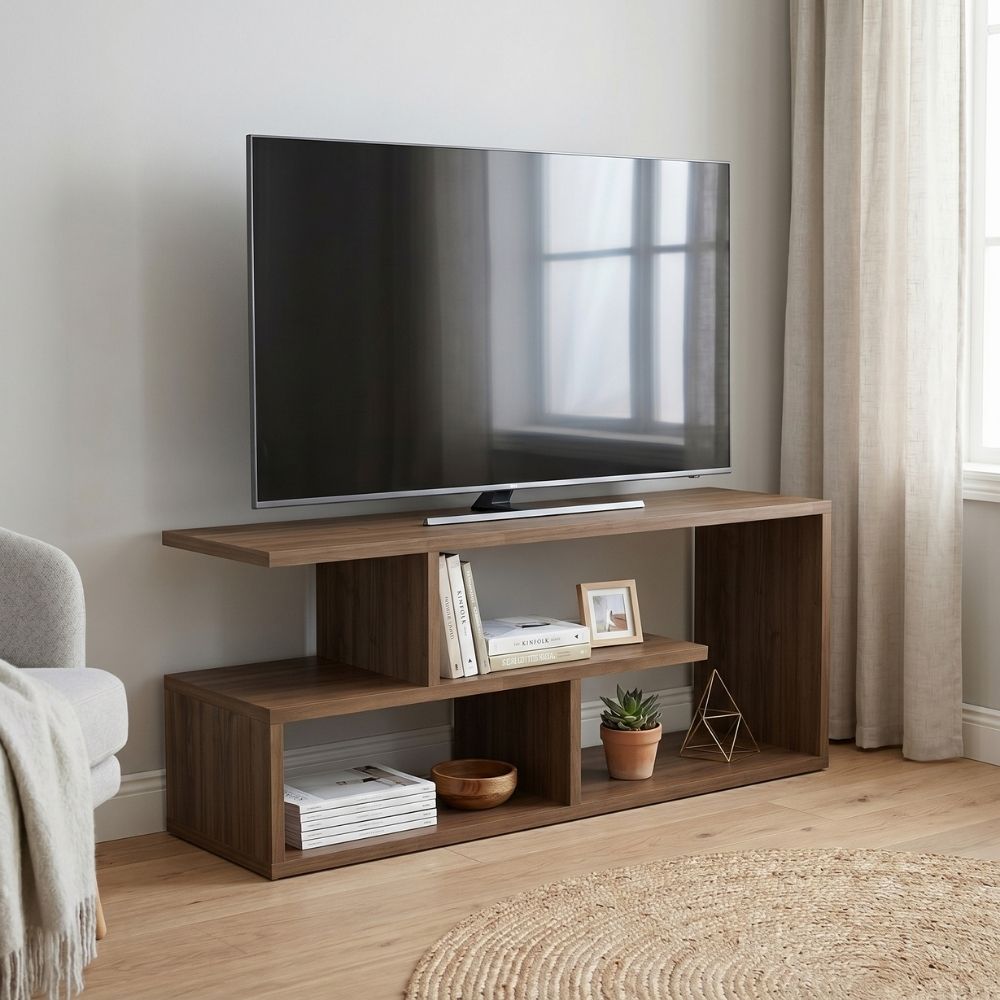 Έπιπλο τηλεόρασης Δωδώνη 15 χρώμα καρυδί 100x30x40cm.