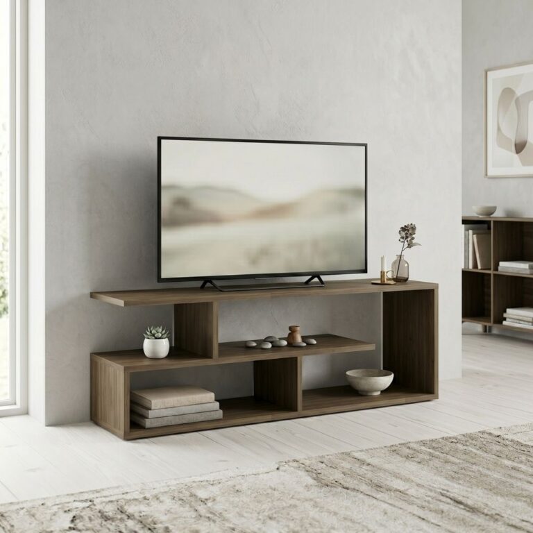 Έπιπλο τηλεόρασης Forever χρώμα καρυδί 120x30x40cm.