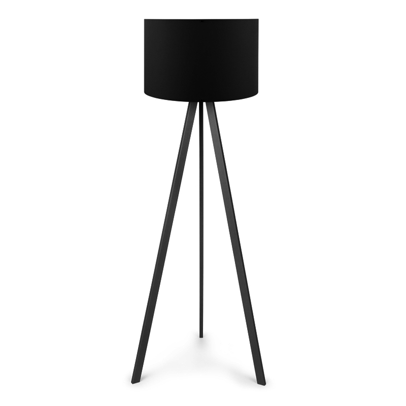 Φωτιστικό δαπέδου Επίδαυρος 37 Mdf/ύφασμα Pvc χρώμα μαύρο 38x21x140εκ.