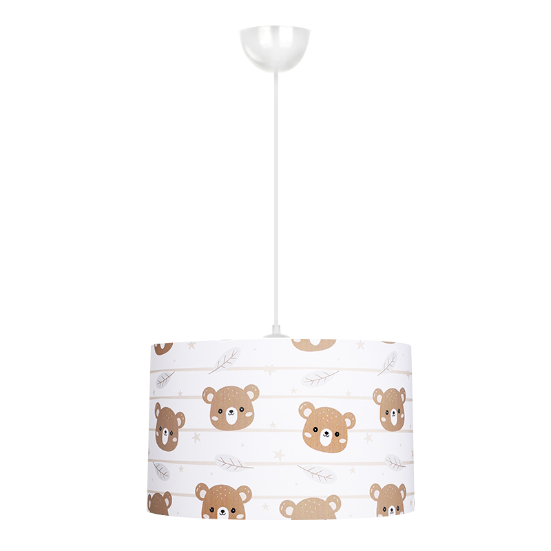 Φωτιστικό οροφής Κνωσός 94 E27 ύφασμα PVC μονόφωτο πολύχρωμο Ø33x70εκ.