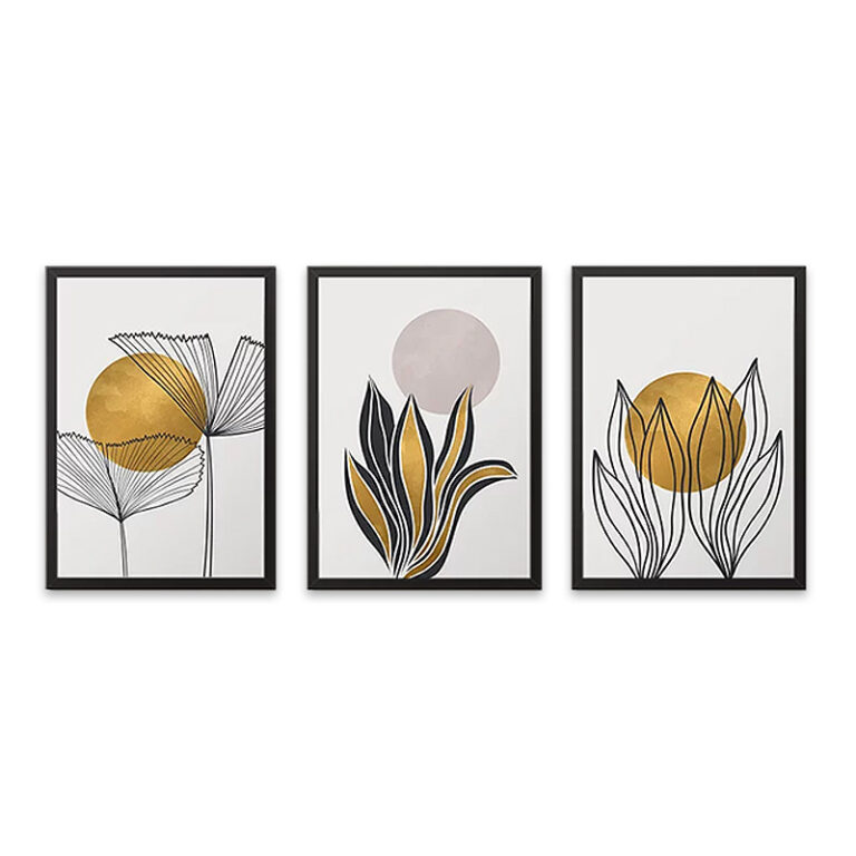 Πίνακας “Plants” 3 τμχ. σε πλαίσιο 35x45x2εκ.