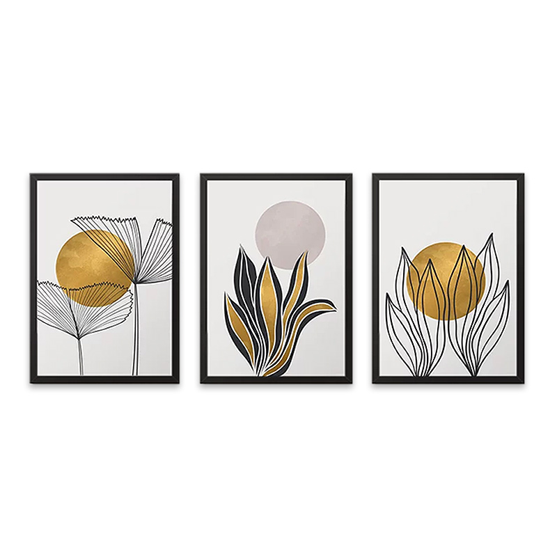Πίνακας "Plants" 3 τμχ. σε πλαίσιο 35x45x2εκ.