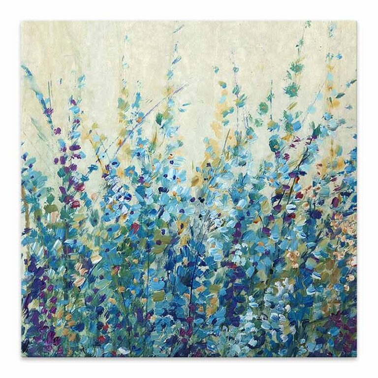 Πίνακας σε καμβά “Wildflowers” ψηφιακής εκτύπωσης 60x60x3εκ.