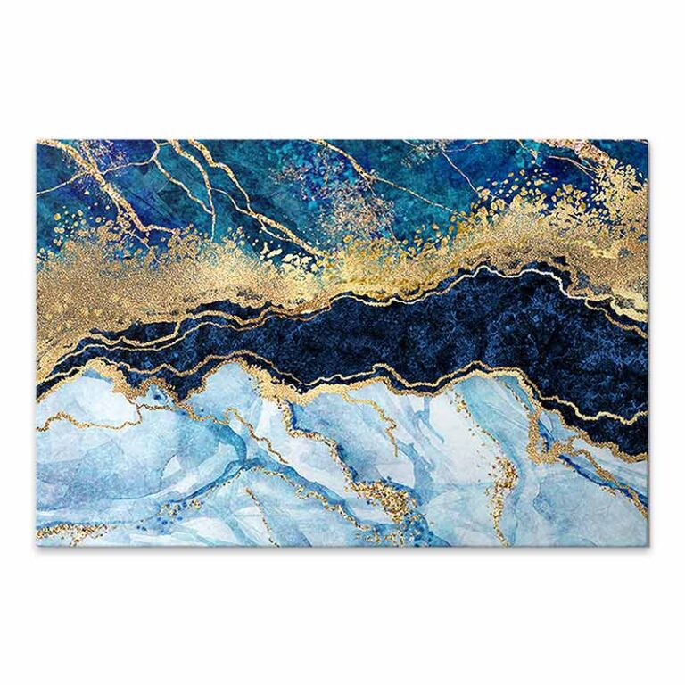Πίνακας σε καμβά “Deep Blue” ψηφιακής εκτύπωσης 125x80x3εκ.